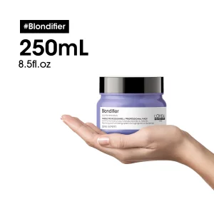L'Oreal Professionnel Blondifier Mask | Nourishing & Smoothing Treatment | Enhances Shine & Fights Brass | For Blonde or Bleached Hair | For All Hair