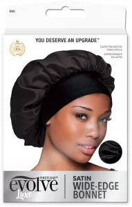Evolve Evolve Satin Wide Edge Bonnet Black