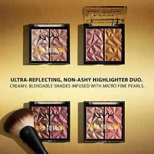 NYX PROFESSIONAL MAKEUP Born To Glow Icy Highlighter Duo - Platinum Status