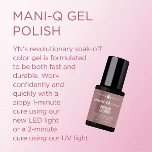 Young Nails Mani-Q Gel Polish, Color Gel Nail Polish For Natural Or Artificial Nails, Cure With Led Or Uv Light, Soak Off Gel Polish 0.34 Fl Oz.