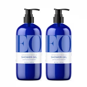 Eo Shower Gel Body Wash, 16 Ounce (Pack Of 2), Lavender, Organic Plant-Based Skin Conditioning Cleanser With Pure Essentials Oils