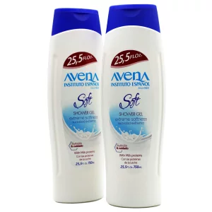 Avena Instituto EspaOl Soft Shower Gel, Extreme Softeness, With Milk Proteins, 2-Pack Of 25.5 Fl Oz Each, 2 Bottles