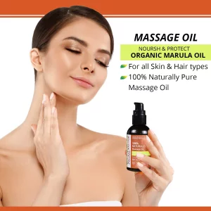 Natural Solution 100% Naturally Pure Massage Oil,for Aromatherapy Relaxing Massage,Organic Marula Oil,Jojoba Oil & Olive Oil,Hair & Skin Care Benefit