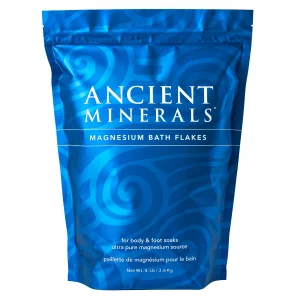 Ancient Minerals Magnesium Bath Flakes - Bathing Alternative to Epsom Salt - Soak in Natural Salts - High-Absorption Efficiency for Relaxation, Welln