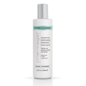 Pharmagel Hydra Cleanse Water Rinseable Facial Cleanser for All Skin Types | Natural Face Wash | Hydrating, Age Defying, and Revitalizing Face Cleans