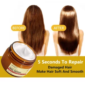 Nifeishi Magical Keratin Hair Treatment Mask, 2Pcs Advanced Molecular Hair Roots Treatment Professtional Hair Conditioner, 5 Seconds To Restore Soft