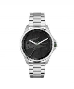 Lacoste Le Croc Men's Quartz Stainless Steel and Link Bracelet Watch, Color: Silver (Model: 2011131)