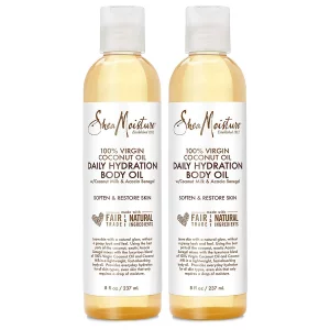 Sheamoisture Body Skin Care, Daily Hydration Body Oil With Virgin Coconut Oil & Shea Butter, Soften & Restore Radiant Healthy Glow To Dull Skin, Para
