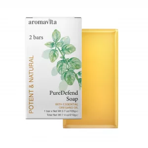 AROMAVITA Oregano Oil Soap - Hand Soap or Body Wash - Natural Soap, Oregano Oil Soap Bar for Hand Wash or Body Wash, 2 pack