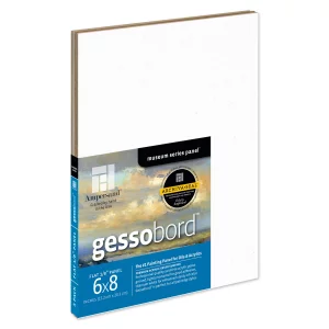 Ampersand Art Supply Gesso Wood Painting Panel: Museum Series Gessobord, 6