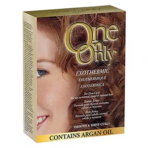 One 'n Only Exothermic Perm with Argan Oil for Firm Curls, Self-Heating Formula for Client Comfort, Ensures Shine and Manageability, Eliminates Perm