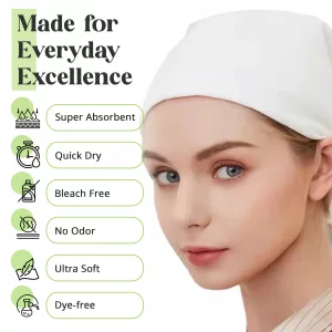 DAVELEN Disposable Large Luxury Towels (50-Count) Spa and Salon Quality Softness for Guests, Clients | Hair, Face, Body Use | Luxurious Comfort, Ecof