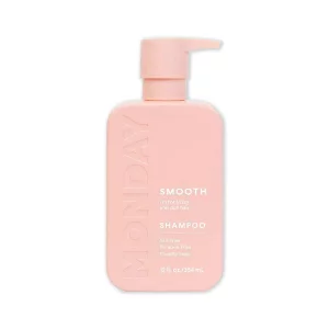 MONDAY HAIRCARE Smooth Shampoo 12oz for Frizzy, Coarse, and Curly Hair, Made from Coconut Oil, Shea Butter, & Vitamin E, 100% Recyclable Bottles (350