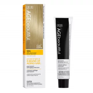Agebeautiful Permanent Liqui Creme Hair Color Dye | 100% Gray Coverage | Anti-Aging | Biotin For Thicker, Fuller Hair | Professional Salon Coloring |