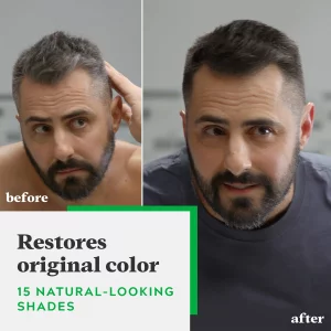 Just For Men Shampoo-In Color (Formerly Original Formula), Mens Hair Color With Keratin And Vitamin E For Stronger Hair - Sandy Blond, H-10, Pack Of