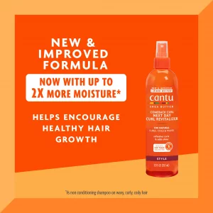 Cantu Comeback Curl Next Day Curl Revitalizer for Natural Hair with Pure Shea Butter, 12 fl oz (Pack of 3) (Packaging May Vary)