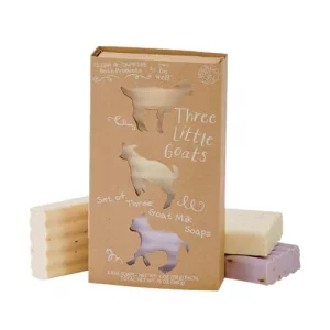 San Francisco Soap Company Simply Be Well Three Little Goats Goat Milk Soap Gift Set of 3 (SBW-TLG8540)