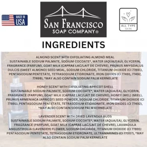 San Francisco Soap Company Simply Be Well Three Little Goats Goat Milk Soap Gift Set of 3 (SBW-TLG8540)