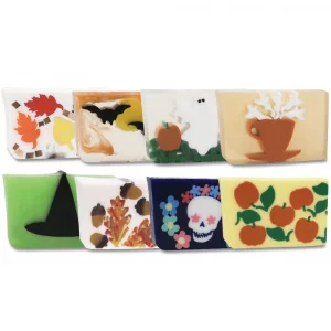 Primal Elements Fall/Halloween Theme Bundle, Fun Spooky Glycerin Soap, Halloween Decorations, Moisturizing for Hands, Face, and Body, Handmade Gift,