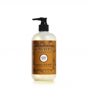 Mrs. Meyer's Hand Soap, Made with Essential Oils, Biodegradable Formula, Acorn Spice, 12.5 Fl. Oz