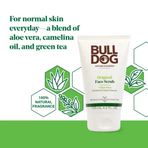 Bulldog Mens Skincare And Grooming Original Face Scrub, 4.2 Fluid Ounce
