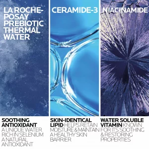 La Roche-Posay Toleriane Hydrating Gentle Facial Cleanser, Daily Face Wash with Ceramide and Niacinamide for Normal to Dry Sensitive Skin, Oil-Free,
