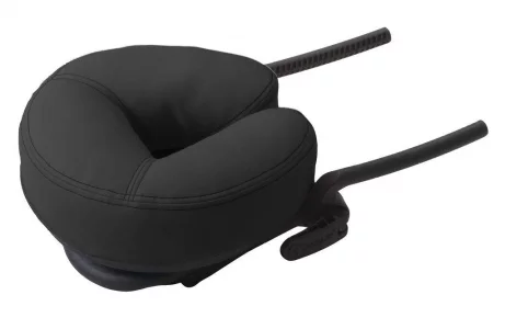 EARTHLITE Massage Table Face Cradle DELUXE ADJUSTABLE - Massage Table / Massage Chair Headrest Platform with Face Pillow, Black