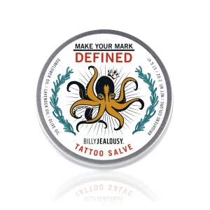Billy Jealousy Make Your Mark Defined Tattoo Salve, Tattoo Aftercare with Vitamin E and Soybean & Lavender Oils, Protects, Deeply Nourishes, and Enha