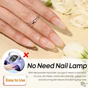 AZUREBEAUTY Dip Powder Base Coat 15ml for Nail Dipping Powder Set French Nails Art Manicure Beginner DIY Salon