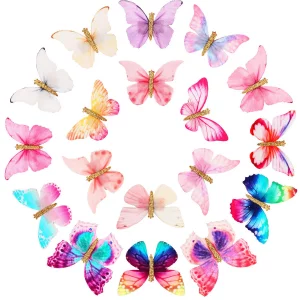 Boao 18 Pieces Glitter Butterfly Hair Clips For Teens Women Hair Accessories (Trendy Style)