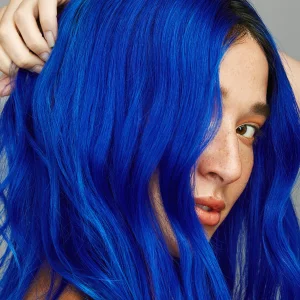 Good Dye Young Semi Permanent Blue Hair Dye (Blue Ruin) Uv Protective Temporary Hair Color Lasts 15-24+ Washes Conditioning Blue Hair Dye