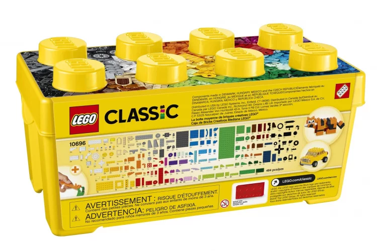 Lego Classic Medium Creative Brick Box 10696 Building Toy Set ...