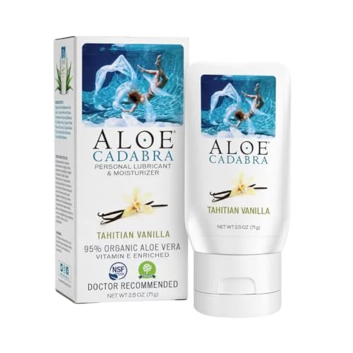 Aloe Cadabra Natural Water Based Personal Lube, Organic Lubricant For Her, Him & Couples, Unscented, 2.5 Aloe Cadabra Natural Water Based Personal Lube, Organic Lubricant For Her, Him & Couples, Unscented, 2.5