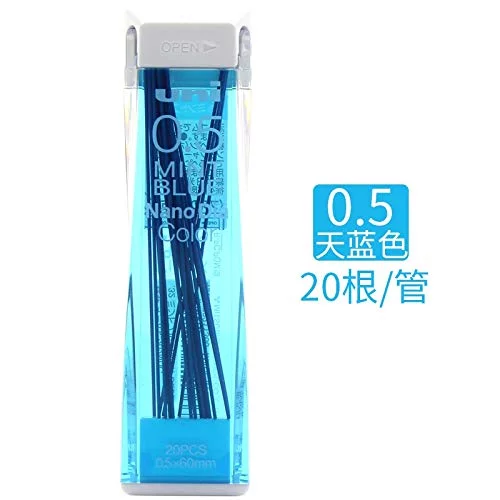 Uni NanoDia Color Mechanical Pencil Leads - 0.5mm 7 Color Set (140 Leads Total)