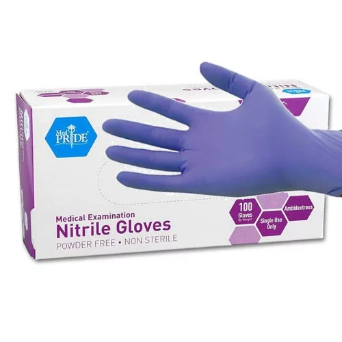 MedPride Powder-Free Nitrile Exam Gloves