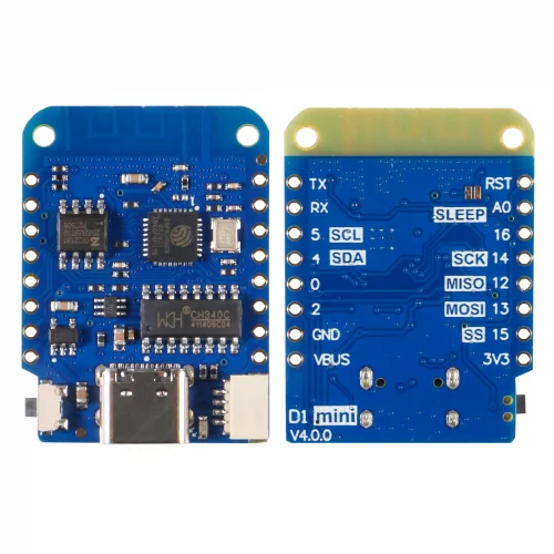 QCCAN 2pcs for WEMOS D1 Mini V4.0.0 Type-C USB WiFi Internet of Things ...