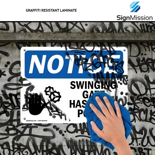 Osha Notice Signs - Not An Entrance Use Front Door | Vinyl Label Decal ...