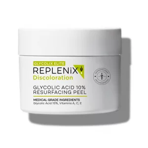 Replenix - Glycolix Elite Glycolic Acid Resurfacing Peel Pads - Medical Grade Brightening and Exfoliating Treatment, Travel Friendly Pads, 60 ct.