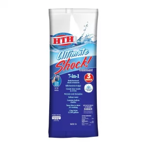 HTH 52027 Ultimate Shock Treatment Swimming Pool Chlorine Cleaner, 1 lb