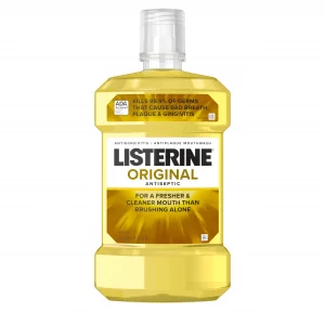 Listerine Original Antiseptic Oral Care Mouthwash To Kill 99% Of Germs That Cause Bad Breath, Plaque And Gingivitis, Ada-Accepted Mouthwash, Original