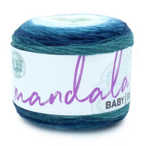 (1 Skein) Lion Brand Yarn Mandala Baby Yarn, Echo Caves