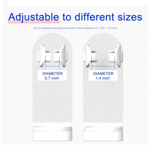 Electric Toothbrush Holder, Wall Mounted,Space-Saving Tooth Brush Stand To Keep Drying (2)