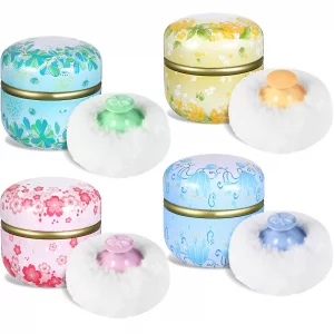8 Pieces Powder Puff Case For Face Body Soft Dusting Cosmetic Powder For Baby And Women Travel Home