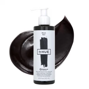 Dphue Gloss+ - Black, 6.5 Oz - Color-Boosting Semi-Permanent Hair Dye & Deep Conditioner - Enhance & Deepen Natural Or Color-Treated Hair - Gluten-Fr