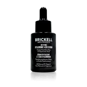 Brickell Men'S Anti Aging Hyaluronic Acid Serum For Face, Reviving Day Face Serum For Men, Natural And Organic Serum With Vitamin C, Protein Peptides
