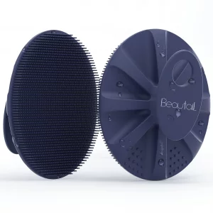 Beautail Silicone Body Scrubber Shower Bath Wash Brush Gentle Exfoliating Scrub Cleansing Loofah For Women Men Baby Sensitive Skin, Easy To Clean, La