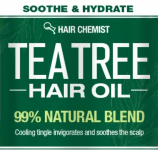 Hair Chemist 99% Natural Blend Soothe & Hydrate Tea Tree Hair Oil 7.1 Oz.