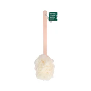 Ecotools 2-In-1 Bath Brush, Shower Loofah With Ergonomic Handle, Cleans Hard-To-Reach Areas, Cleansing & Exfoliating, Recycled Netting, Perfect For M