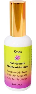 Hair Growth Advanced - Unisex Formula - Roots Stimulator With Biotin, Rosemary Oil, Copper Peptides & Pumpkin Seeds Oil - Combatting Hair Loss, Damag