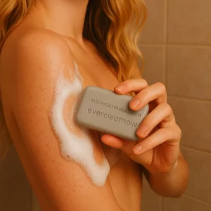 Microdermabrasion Keratosis Pilaris & Acne Exfoliating Deep Cleansing Scrub Soap, Kp Bump Eraser, Back & Butt Acne Exfoliant, Wash Cleanser - Rough,